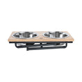 Load image into Gallery viewer, Wood & Metal Elevated Feeder
