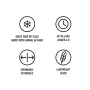 ICE BAND - Dog Cooling Bandana - Aqua