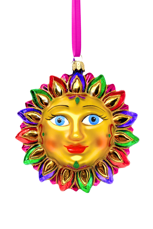 Golden Sands Sun Glass Ornament (G) - Southlake Paws