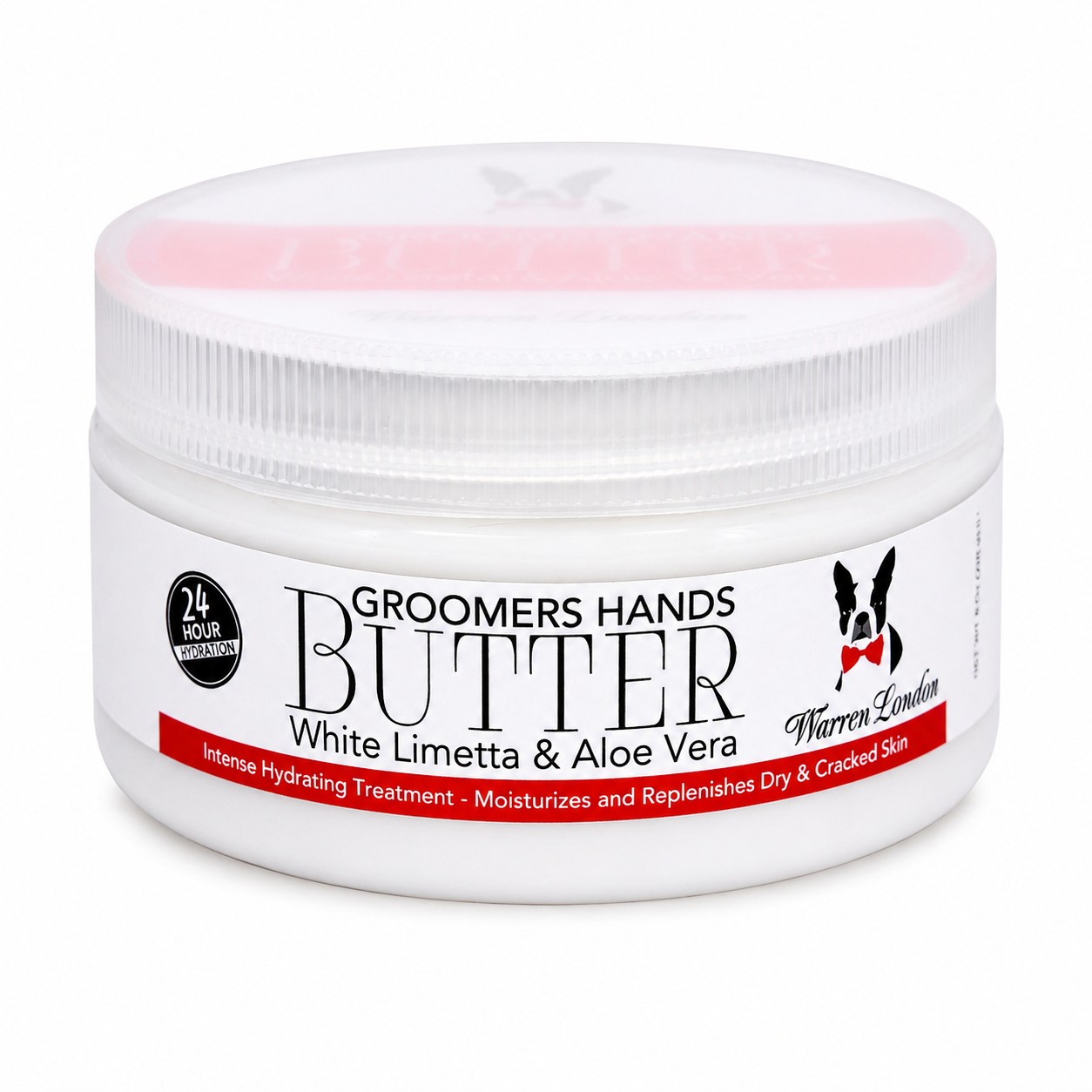 Southlake Paws Groomers Hands Butter - Leave-In Hand Moisturizer in a white jar, featuring a label with product details and i