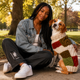 Load image into Gallery viewer, Patchwork Wool Dog Sweater
