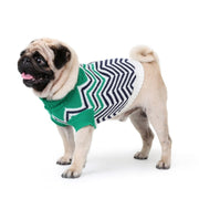 Wave Pattern Turtleneck Dog Sweater