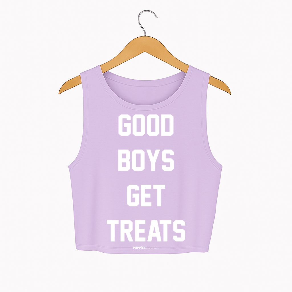Good Boys Get Treats Crop Tank | Gift for Dog Moms | Made in USA