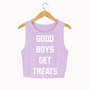 Good Boys Get Treats Crop Tank | Gift for Dog Moms | Made in USA