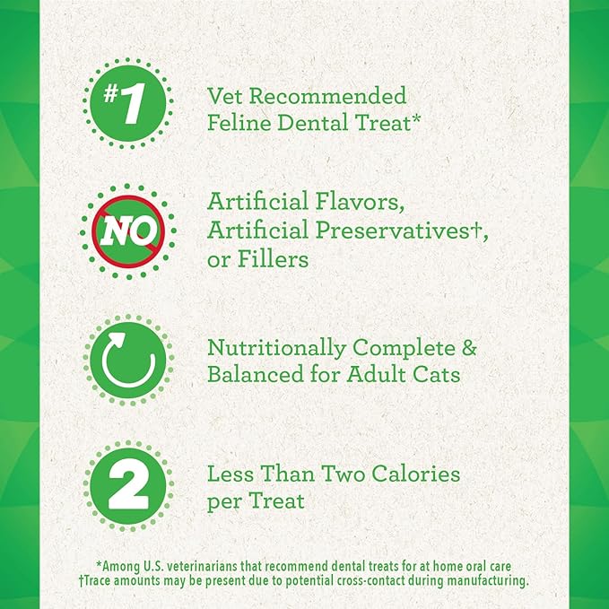 Greenies FELINE GREENIES Catnip Flavored Dental Treats 