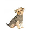 Load image into Gallery viewer, Gray Cable-Knit Dog Sweater
