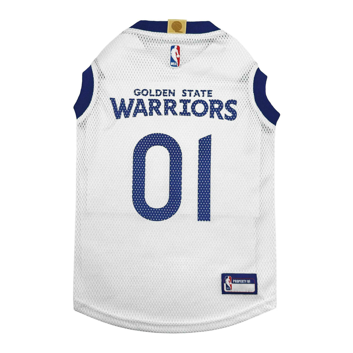 NBA Golden State Warriors Road Basketball Dog Jersey