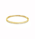 Load image into Gallery viewer, OLIVE & CHAIN Diamond Channel Bangle - Yellow Gold
