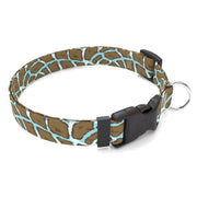 Giraffe Print Teal Dog Collar