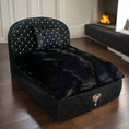 Load image into Gallery viewer, Glamour Baby Pet Bed: Caviar Black
