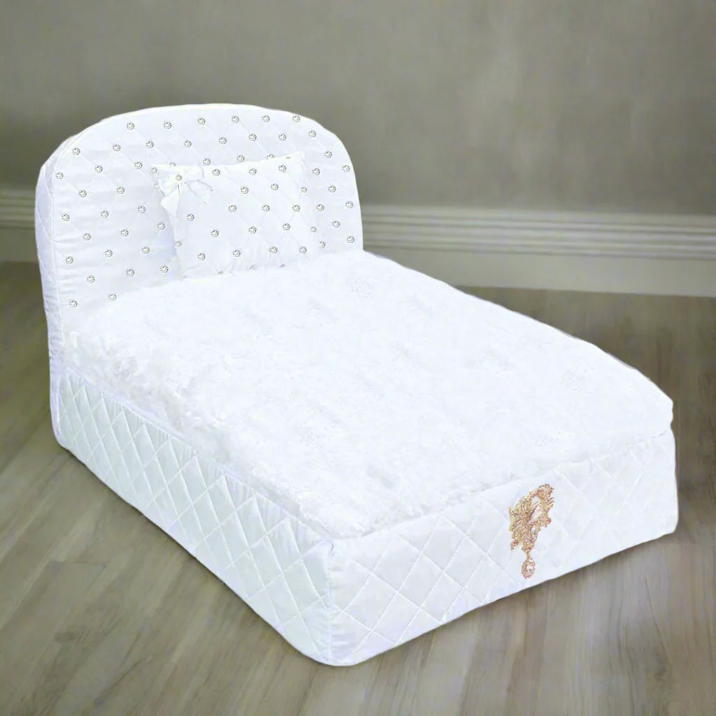 Glamour Baby Dog Bed-Snow White - Luxury Dog Bed from Southlake Paws