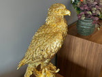 Gold Eagle on Perch Statue