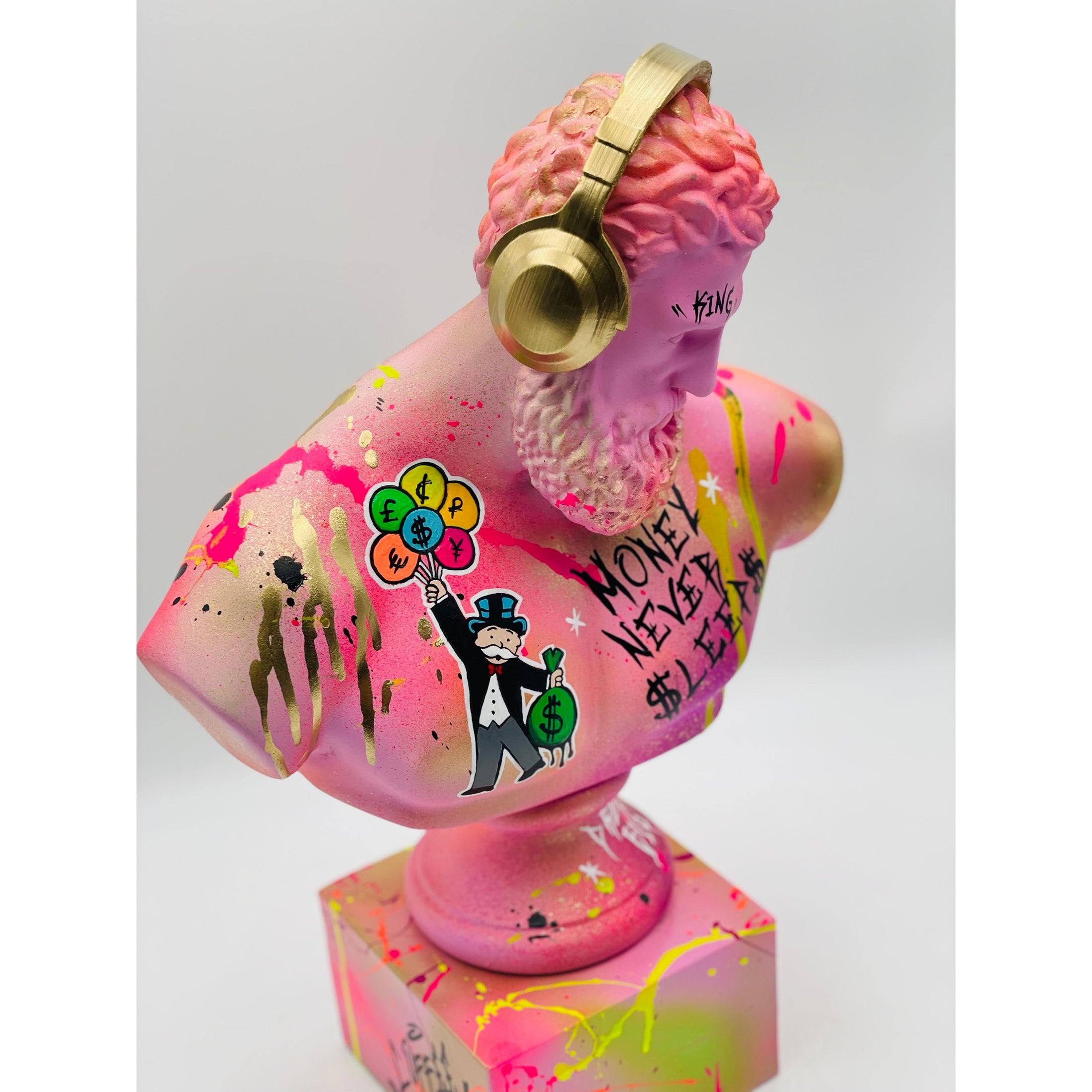 DJ Hercules Sculpture - Alec Monopoly Edition - alec monopoly dj hercules sculpture, luxury sculpture, product image 4