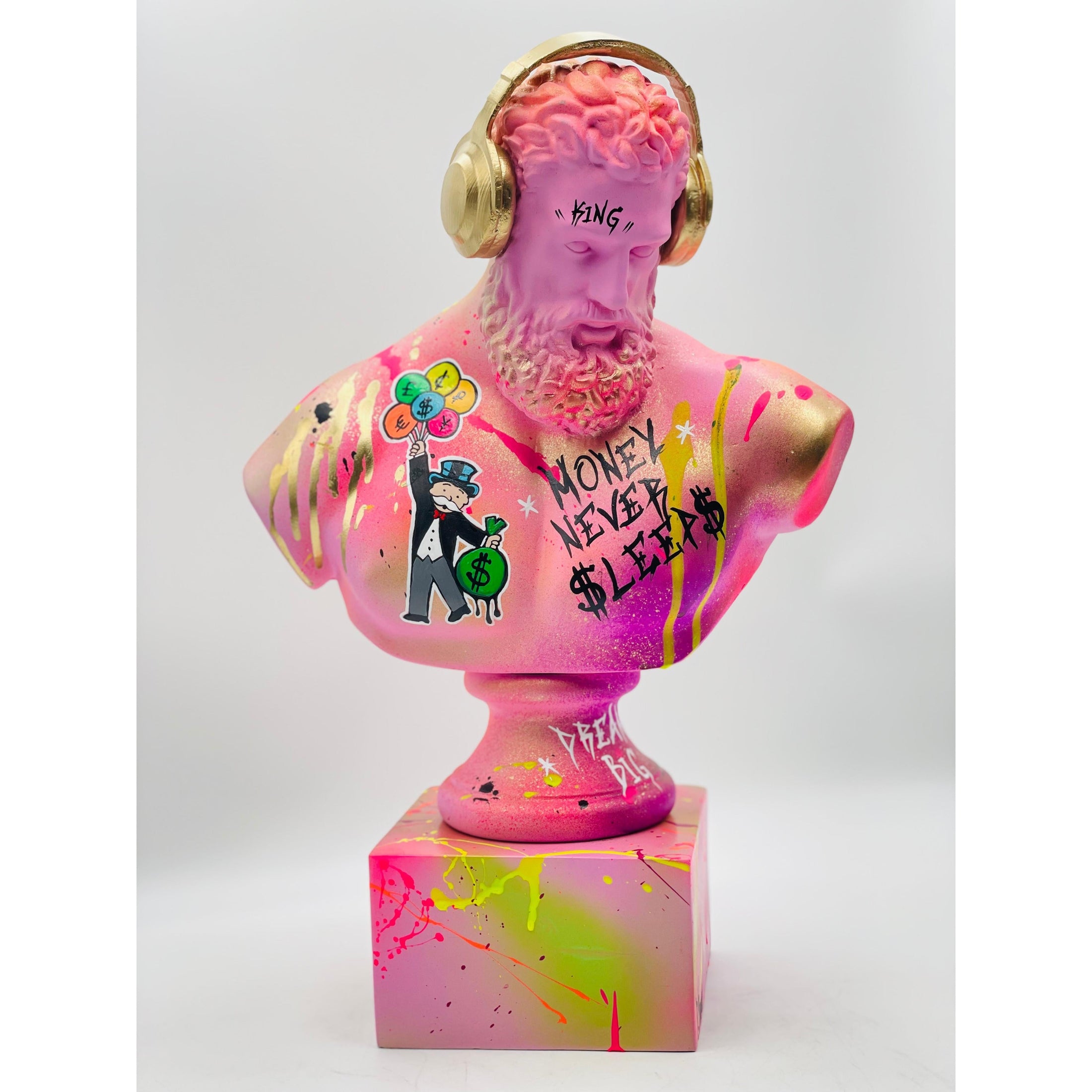 DJ Hercules Sculpture - Alec Monopoly Edition - alec monopoly dj hercules sculpture, luxury sculpture, product image 5