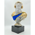 Load image into Gallery viewer, Hercules Bust Sculpture - White & Gold Modern Mythology Statue - white gold hercules bust sculpture, luxury sculpture…
