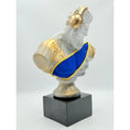 Load image into Gallery viewer, Hercules Bust Sculpture - White & Gold Modern Mythology Statue - white gold hercules bust sculpture, luxury sculpture…
