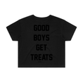 Load image into Gallery viewer, Good Boys Get Treats Crop Top | Gift for Dog Lovers & Pup Owners
