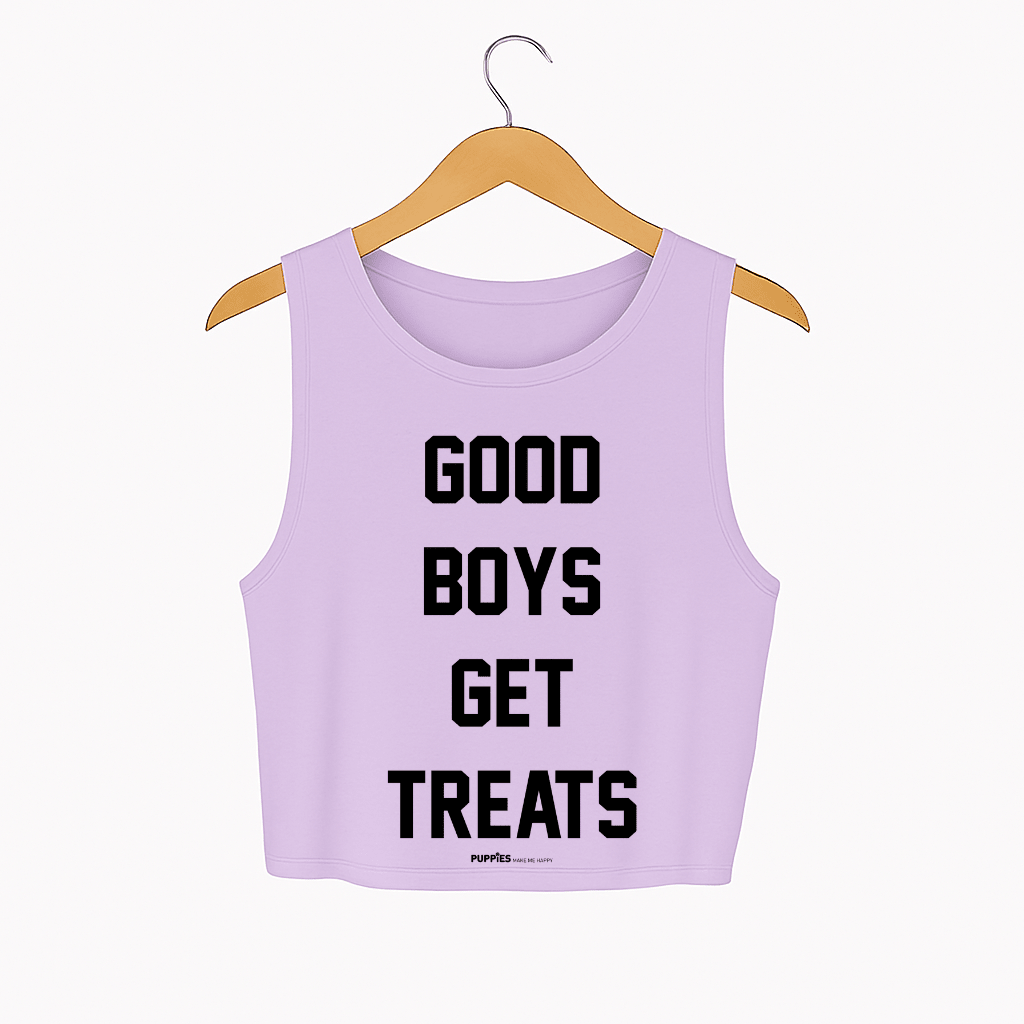 Good Boys Get Treats Crop Tank | Gift for Dog Moms | Made in USA