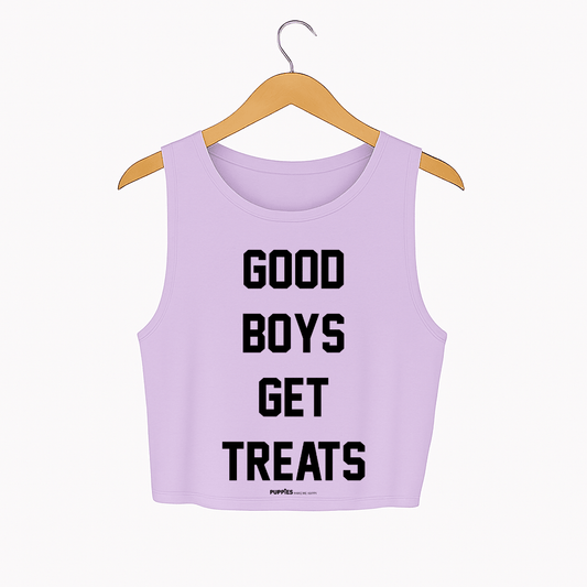 Good Boys Get Treats Crop Tank | Gift for Dog Moms | Made in USA