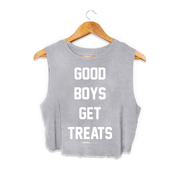 Good Boys Get Treats Crop Tank | Gift for Dog Moms | Made in USA