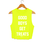 Good Boys Get Treats Crop Tank | Gift for Dog Moms | Made in USA