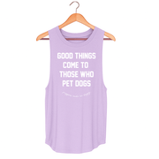 Good Things Come to Those Who Pet Dogs Tank | Gift for Dog Moms
