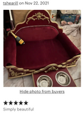 Load image into Gallery viewer, Grace Kelly: Luxury Dog Bed, Bordeaux
