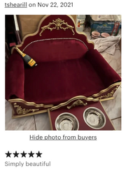 Grace Kelly: Luxury Dog Bed, Bordeaux