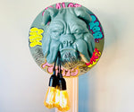 Graffiti Pop Art Bulldog Head Wall Mount