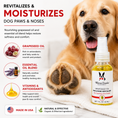 Load image into Gallery viewer, Grapeseed Oil Paw and Nose Revitalizer by Southlake Paws, featuring a bottle and a dog's paw, highlighting moisturizing benef
