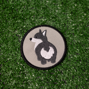 Gray Corgi Bum Patch 
