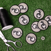 Gray Corgi Bum Patch 