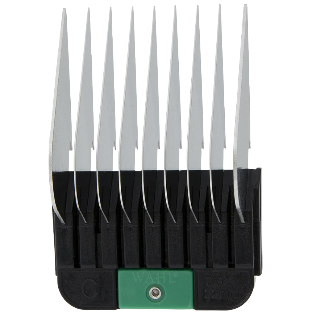 Pet #C 7/8" 22mm Green Snap-on Comb by Wahl