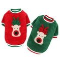 Load image into Gallery viewer, Christmas Reindeer Plush Dog Sweatshirt - Southlake Paws
