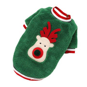 Christmas Reindeer Plush Dog Sweatshirt