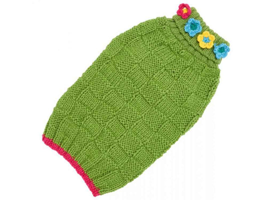 Up Country Basketweave Floral Sweater Pet Accessory