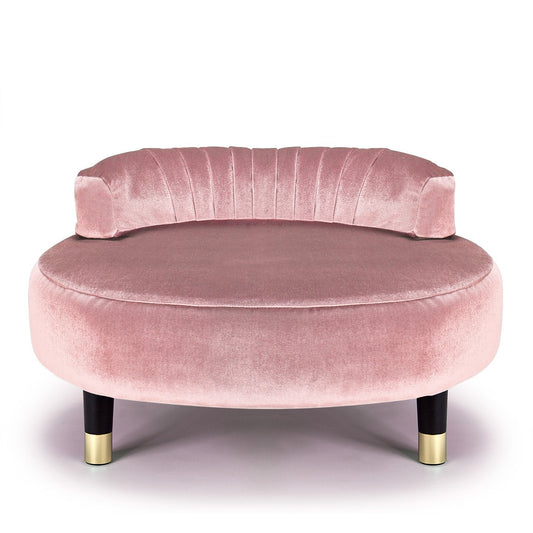 Greta Garbo Pet Bed in Powder Pink