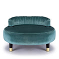 Load image into Gallery viewer, Greta Garbo Pet Bed in Turquoise
