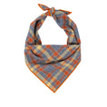 Load image into Gallery viewer, Grey Plaid Luxe Flannel Dog Bandana
