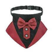 Tuxedo Bow Tie Buckle Collar