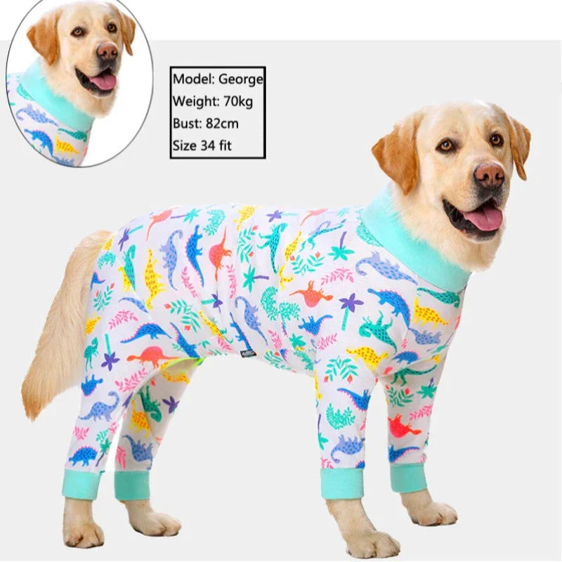 Dinosaurs Onesie Large Dog PJs - Southlake Paws