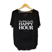 Dog Walks are my Happy Hour | Women's Scoop Neck Weekend Tee