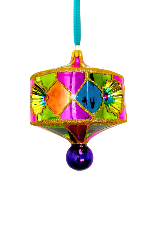 Havana Reflector Polish Glass Ornament - Southlake Paws