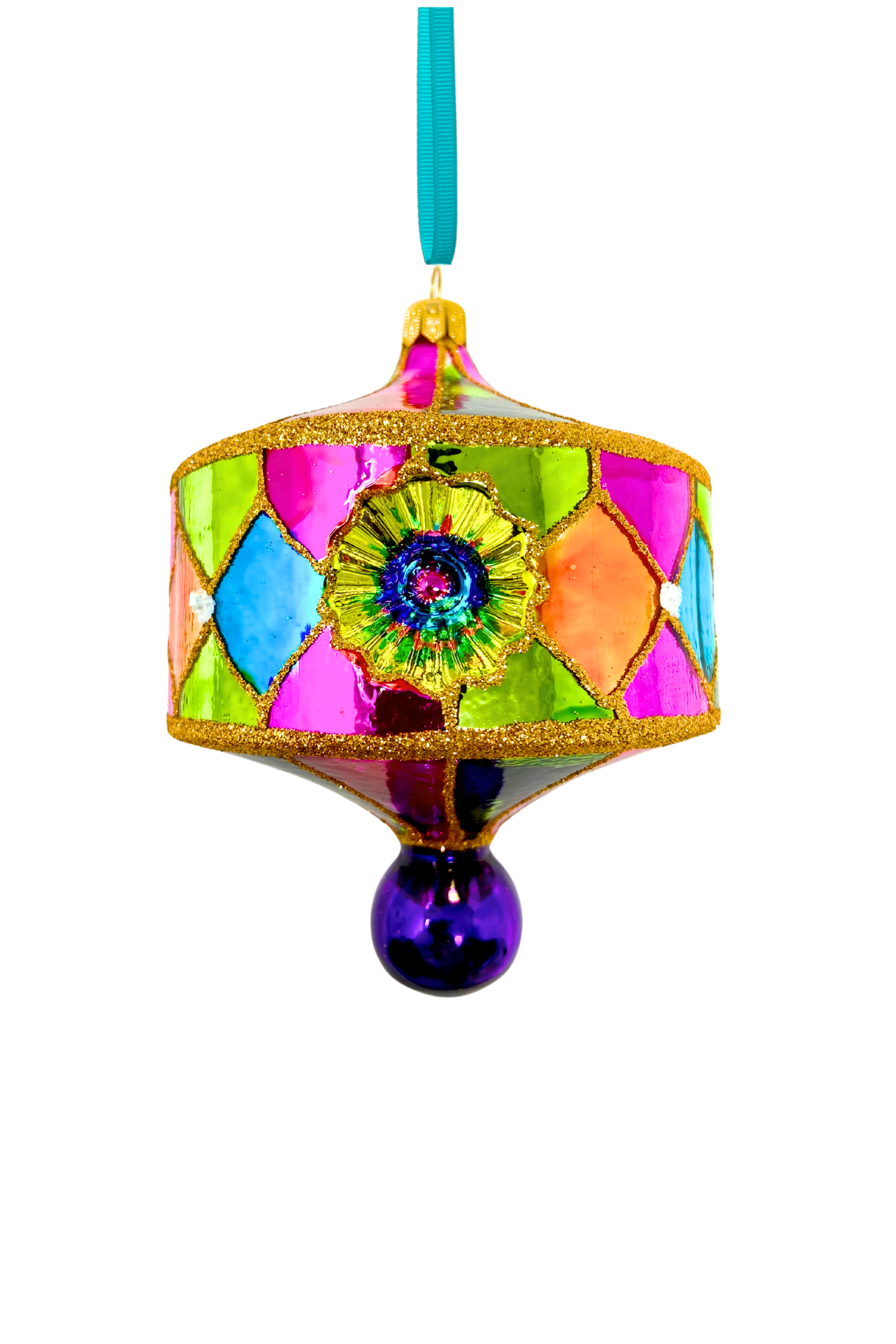 Havana Reflector Polish Glass Ornament - Southlake Paws