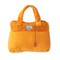 Load image into Gallery viewer, Barkin Bag - Orange | Squeaky Plush Dog Toy with Crinkle & Mesh Lining
