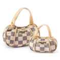 Load image into Gallery viewer, Tan Checker Chewy Vuiton Handbag
