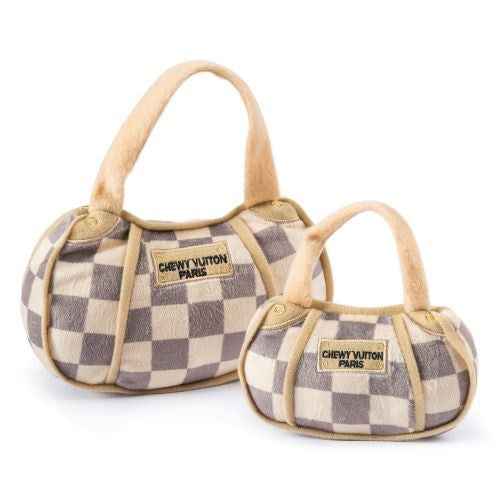 Tan Checker Chewy Vuiton Handbag