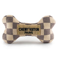 Load image into Gallery viewer, Tan Checker Chewy Vuiton Bone Toy

