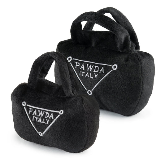 Pawda Handbag Plush Dog Toy | Squeaky Plush Dog Toy with Crinkle & Mesh Lining