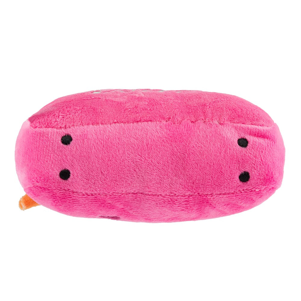Barkin Bag - Pink w/ Scarf (Chic Doggie) | Squeaky Plush Dog Toy with Crinkle & Mesh Lining